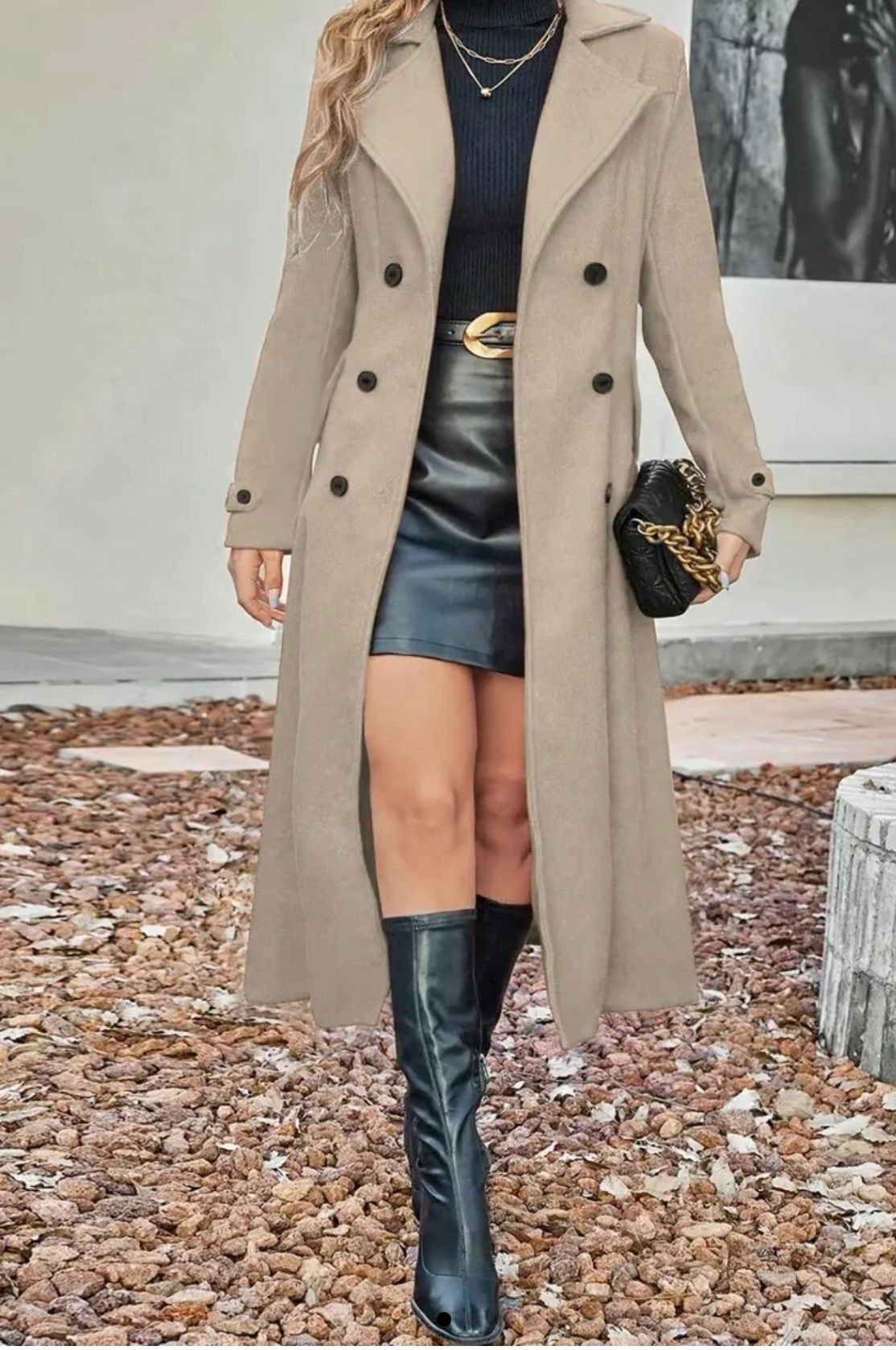 Cappotto Aurora – Lana Elegante a Doppio Petto