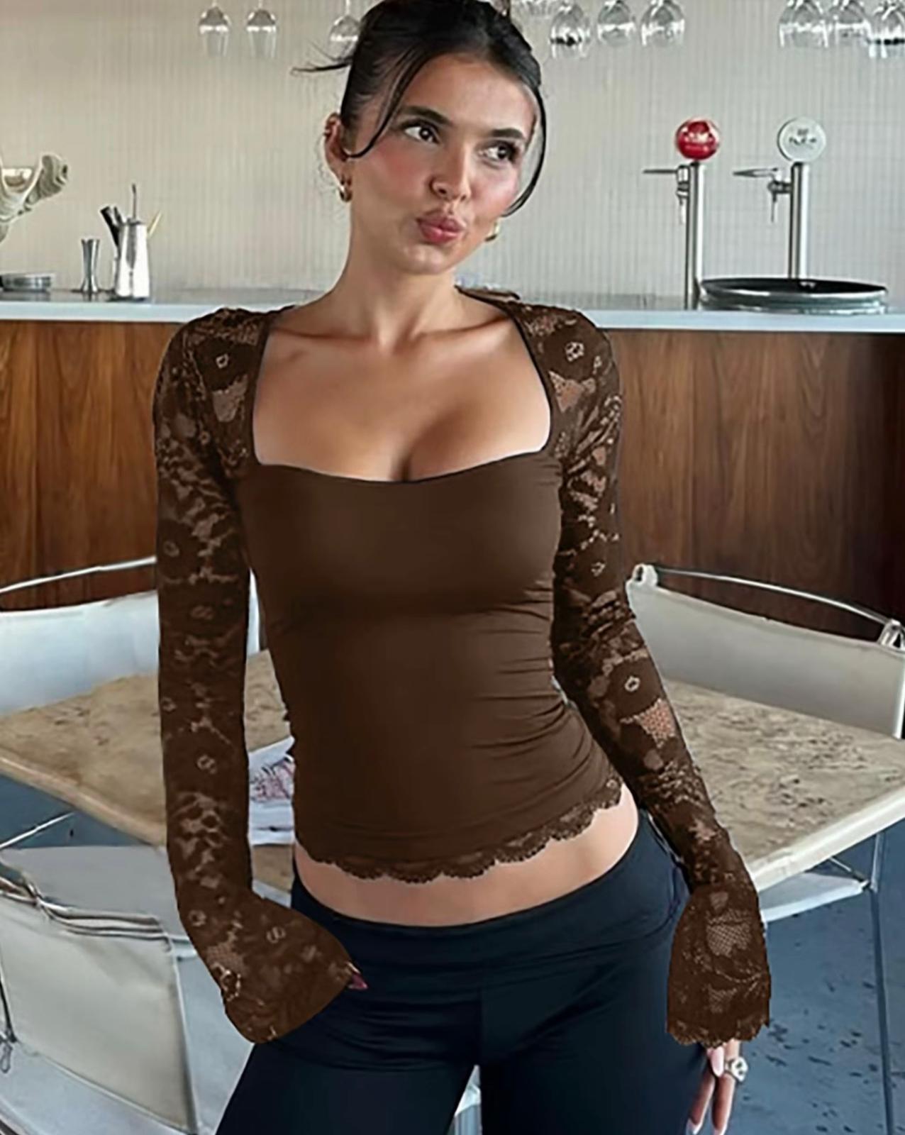 Maglietta con pizzo | Aurvos Milano