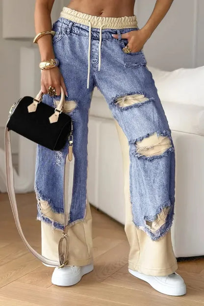 Pantaloni in denim da donna