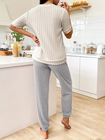 SERENITÀ — Completo loungewear a costine