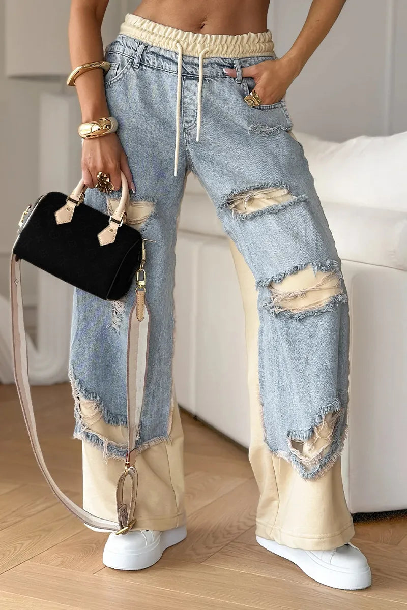 Pantaloni in denim da donna