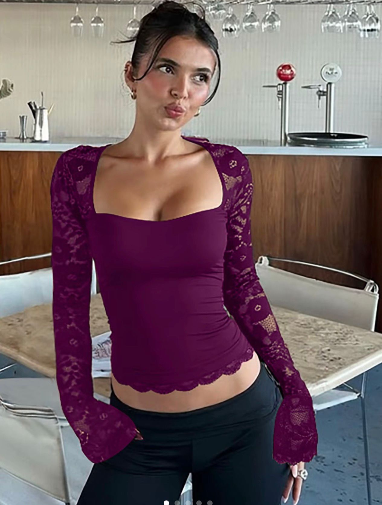 Maglietta con pizzo | Aurvos Milano