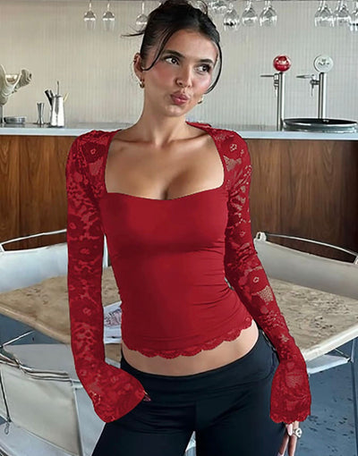 Maglietta con pizzo | Aurvos Milano