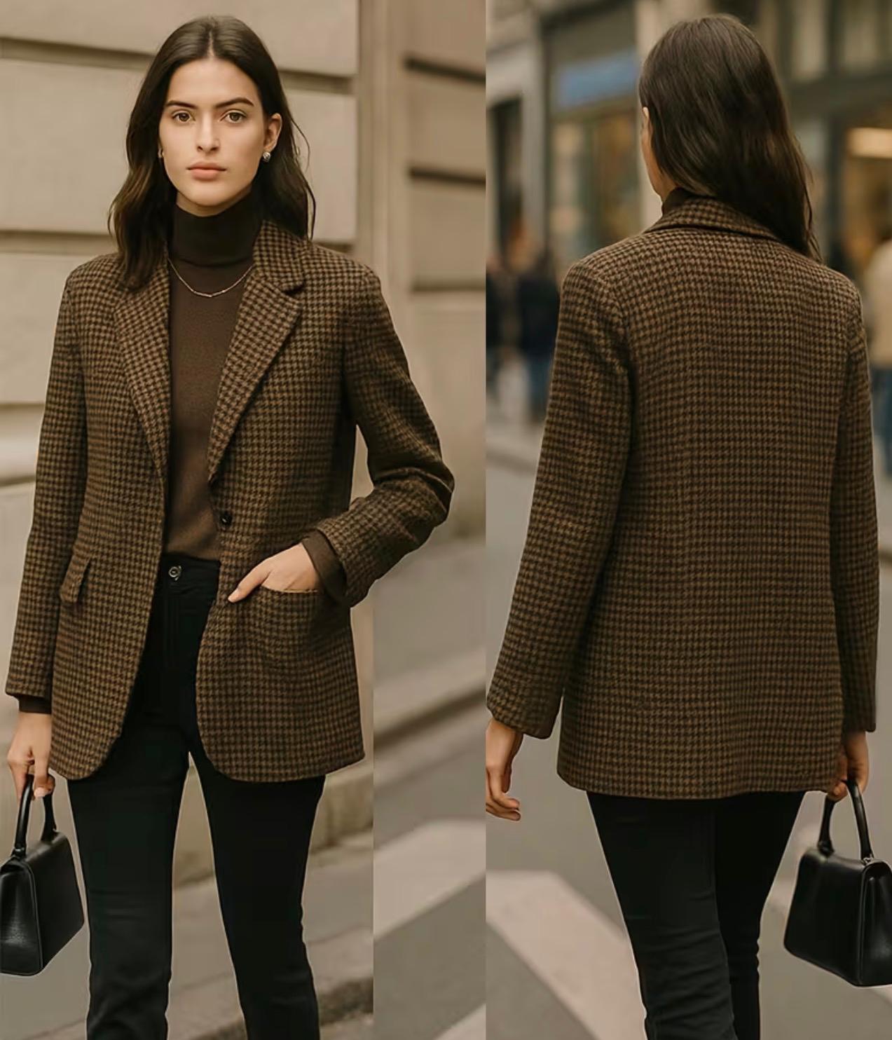 Aurvos Blazer Donna in Tweed