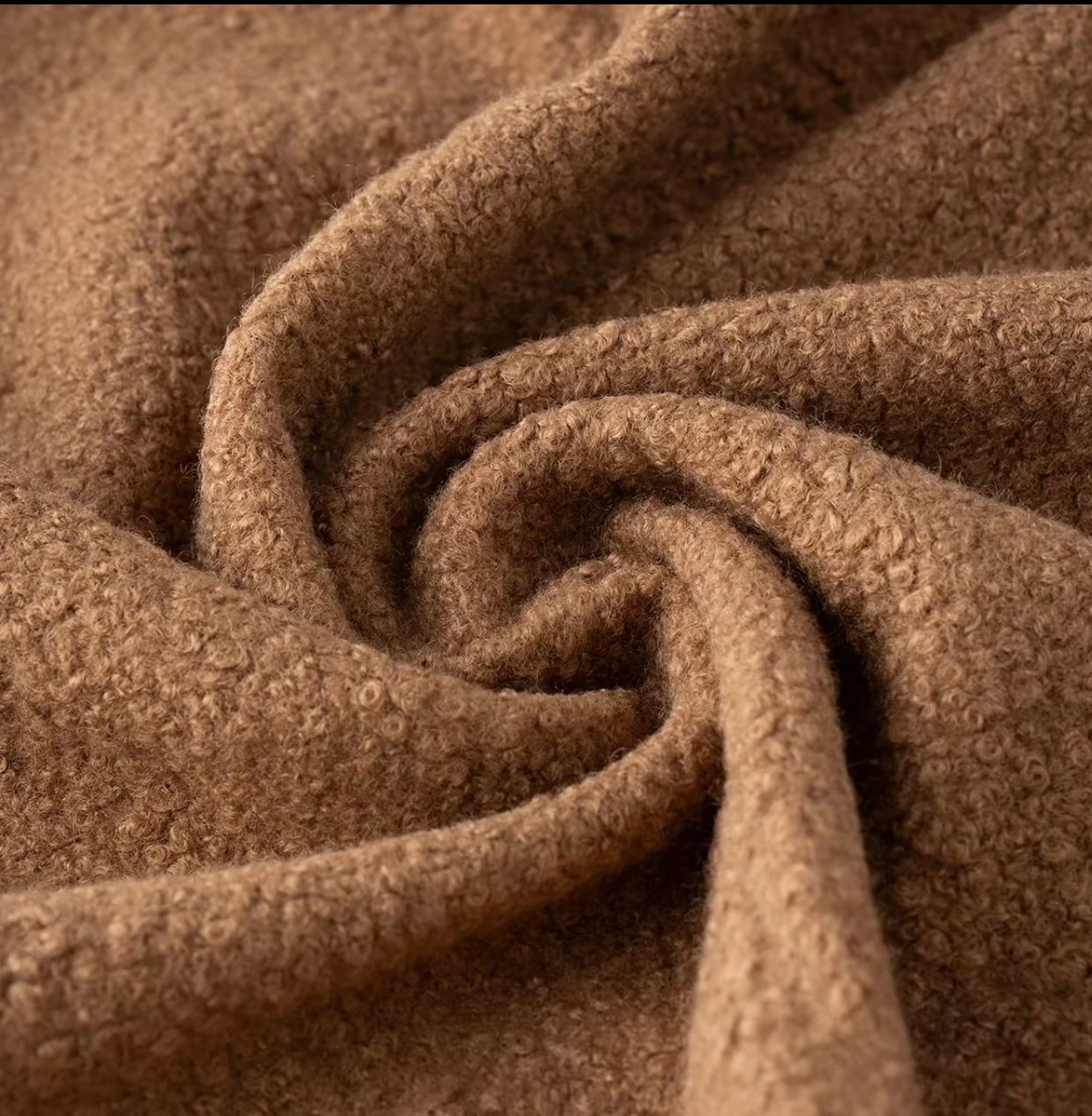 Aurvos Milano – Cappotto Bouclé Donna Elegante Caldo con quattro bottoni frontali