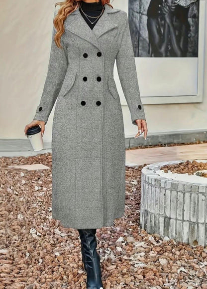 Cappotto Aurora – Lana Elegante a Doppio Petto