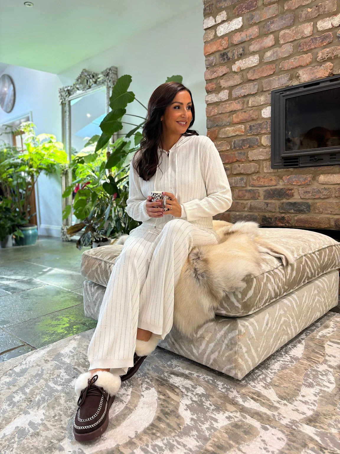 Tuta Due Pezzi Nera con Strass