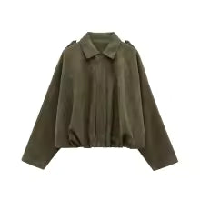 Giacca Donna Bomber Camoscio