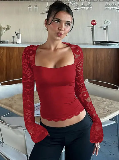 Maglietta con pizzo | Aurvos Milano