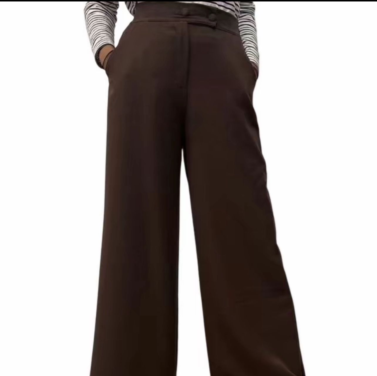 Pantalone palazzo Letizia a vita alta Made in Italy