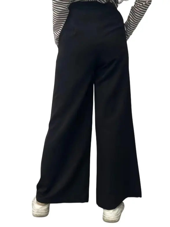 Pantalone palazzo Letizia a vita alta Made in Italy