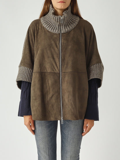 Giacca Adele Knit in Pelle