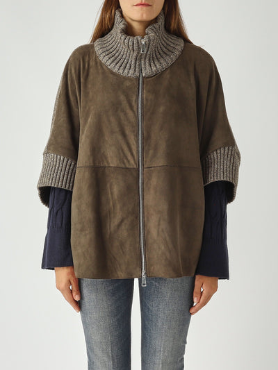 Giacca Adele Knit in Pelle