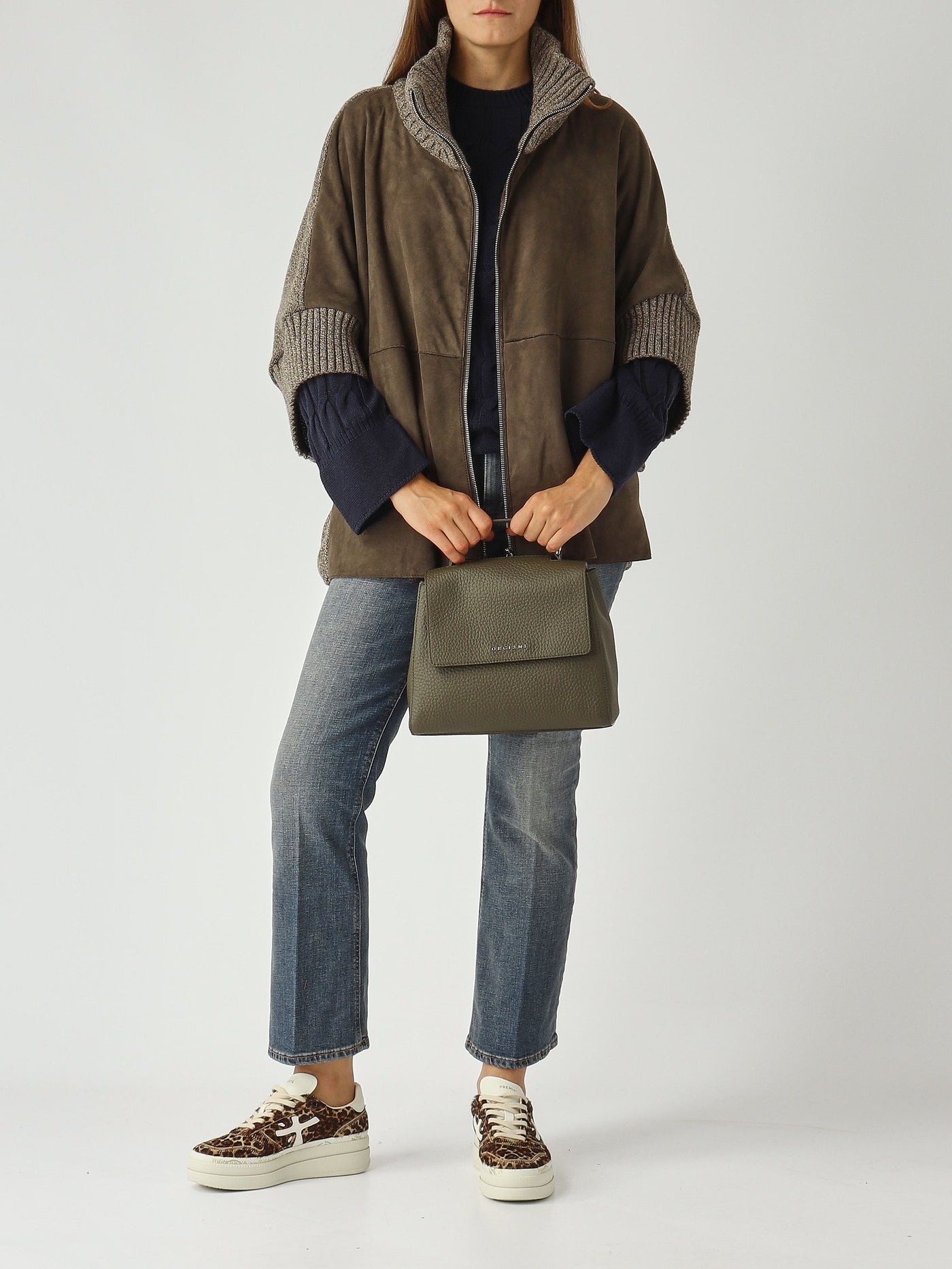 Giacca Adele Knit in Pelle