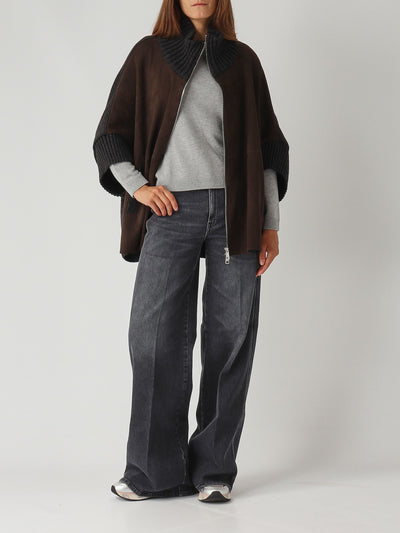 Giacca Adele Knit in Pelle