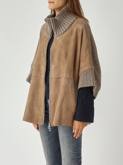 Giacca Adele Knit in Pelle