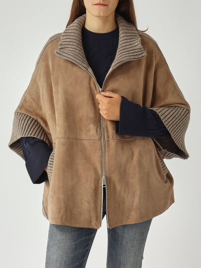 Giacca Adele Knit in Pelle