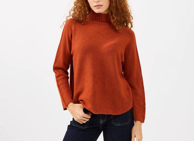 Maglia Charlie a Collo Alto in Tessuto Caldo e Confortevole con Bordo a Costine