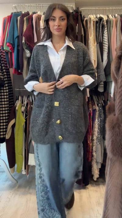 Cardigan Morbido Luxury Grey